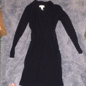 Chic Black Long Sleeve Dress